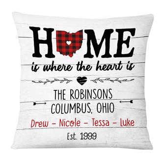 Personalized Family Home Pillow for Home Decor - Thegiftio UK