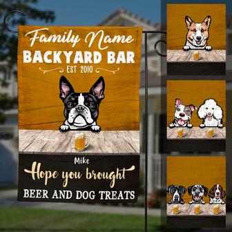 Personalized Dog Garden Flag for Dog Lovers - Thegiftio UK
