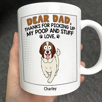 Dear Dad Thanks For Picking Up My Poop Custom Mug - Gift - Thegiftio UK