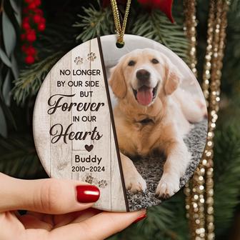 No Longer By Our Sides Personalized Ornament - Memorial Gift - Thegiftio UK