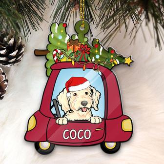 Christmas Dog Car Personalized Ornament - Dog Lovers Gift - Thegiftio UK