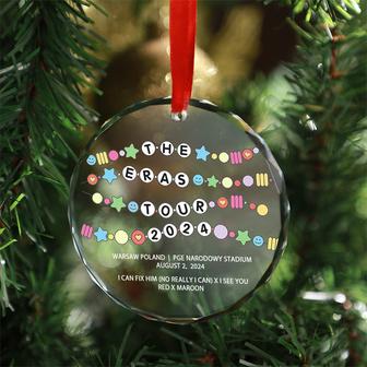 The Eras Tour 2024 Custom Glass Ornament - Christmas Gift - Thegiftio UK