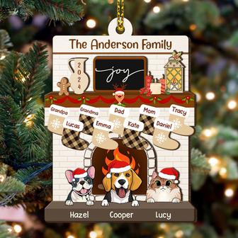 Family With Dog Cat Personalized Ornament - Christmas Gift - Thegiftio UK