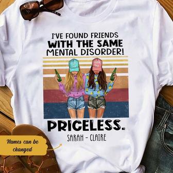 Personalized Same Mental Disorder Girl Friends T Shirt - Thegiftio UK