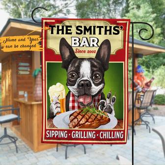 Personalized Garden Flag for Boston Terrier Lovers - Thegiftio UK