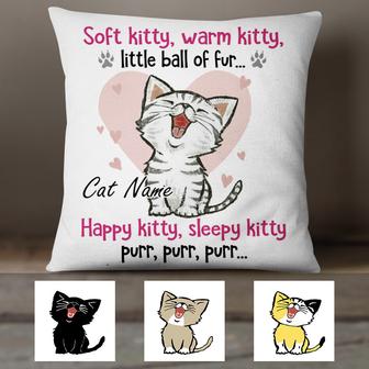 Personalized Cat Soft Kitty Pillow for Cat Lovers - Thegiftio UK