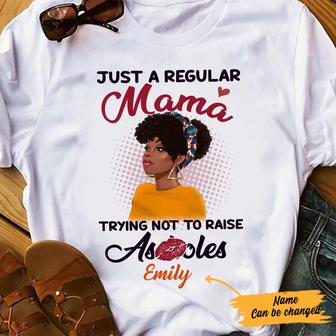 Personalized Regular BWA Mom T Shirt - Thegiftio UK