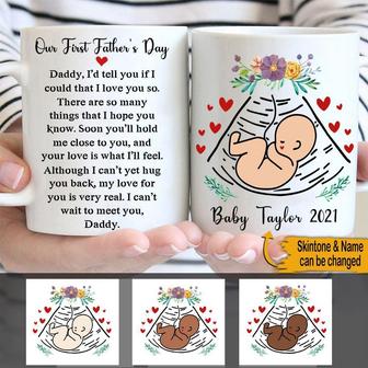 Our First Father's Day Custom Mug - Special Gift for Dad - Thegiftio UK