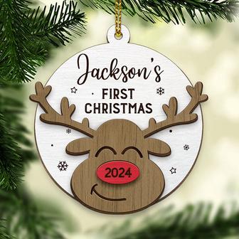 Baby First Christmas Deer Custom Ornament - Gift for Baby - Thegiftio UK