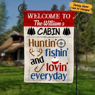 Personalized Forest Cabin Flag for Outdoor Enthusiasts - Thegiftio UK