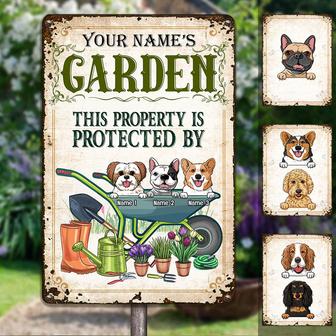 Personalized Metal Sign for Dog Lovers' Gardens - Thegiftio UK