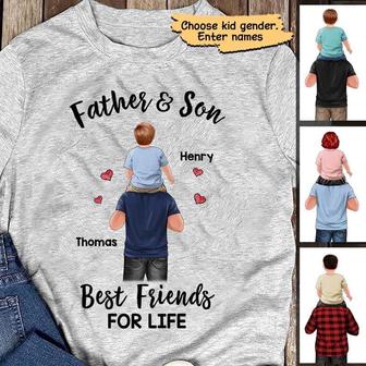 Father & Son Daughter Best Friends Personalized T-Shirt - Thegiftio UK