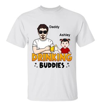 Drinking Buddy New Dad Custom T-Shirt - Father's Day Gift - Thegiftio UK