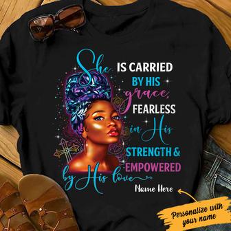 Personalized Carried By His Grace BWA God T Shirt - Thegiftio UK