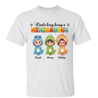 Kinda Busy Being Mamasaurus Custom T-Shirt - Thegiftio UK