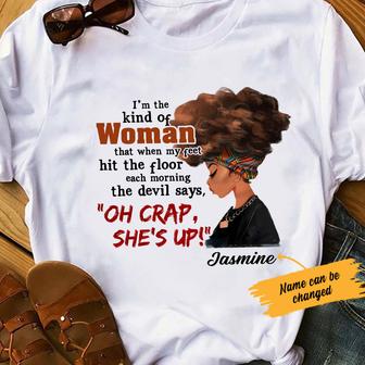 Personalized BWA Oh Crap She's Up T Shirt - Thegiftio UK