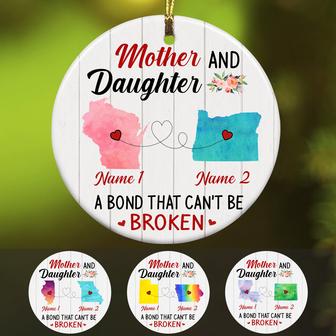 Personalized Bond Long Distance Watercolor Ornament SB2415 30O34 - Thegiftio UK