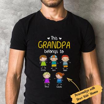 Personalized Dad Grandpa FD T Shirt - Thegiftio UK