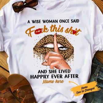 Personalized BWA Lived Happily Ever After T Shirt - Thegiftio UK