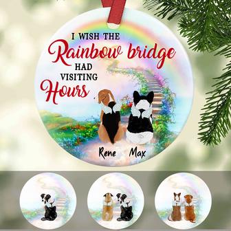 Personalized Dog Memorial Rainbow Ornament - Thegiftio