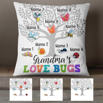 Personalized Pillow for Grandma with Love Bugs - Thegiftio UK