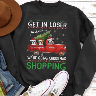 Personalized Dog Christmas Shopping Sweatshirt - Thegiftio UK