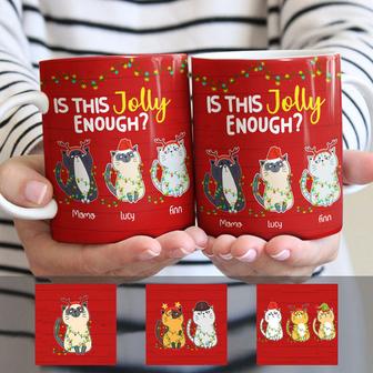 Personalized Cat Christmas Mug - Thegiftio UK