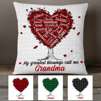 Personalized Pillow for Grandma with Kids' Names - Thegiftio UK