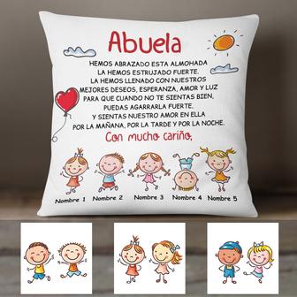 Personalized Grandma Spanish Abuela Pillow - Thegiftio UK