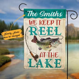 Personalized Garden Flag for Lake Fishing Enthusiasts - Thegiftio UK