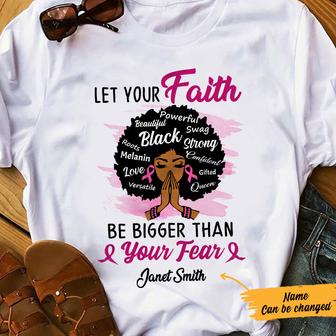Personalized BWA Breast Cancer Faith T Shirt - Thegiftio UK