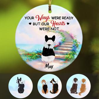 Personalized Your Wings Were Ready Dog Memorial Ornament - Thegiftio UK