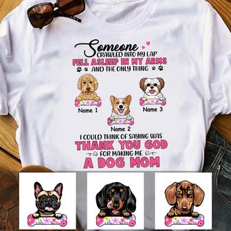 Personalized Dog Mom T Shirt - Thegiftio UK
