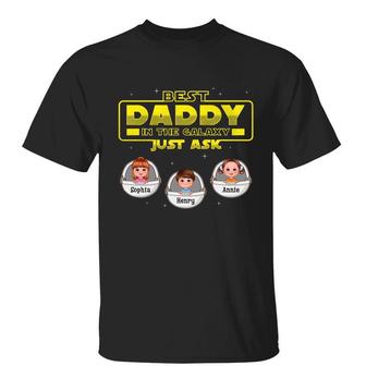 Best Dad Grandpa Uncle In the Galaxy Custom T-Shirt - Gift - Thegiftio UK