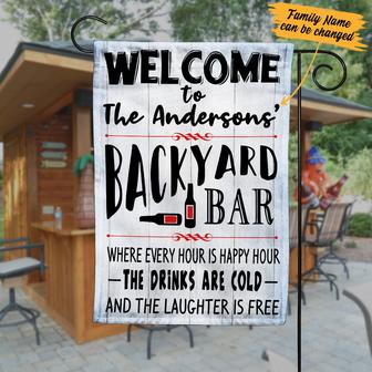 Personalized Garden Flag for Backyard Patio Lovers - Thegiftio UK