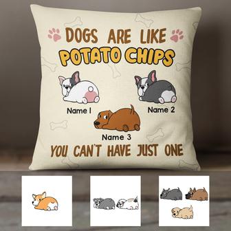 Personalized Dog Potato Chips Pillow TID - Thegiftio UK