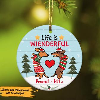 Personalized Dachshund Dog Christmas Ornament - Thegiftio UK
