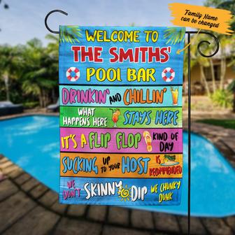 Personalized Garden Flag for Pool Lovers - Thegiftio UK