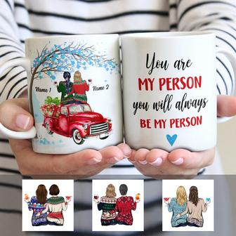 Personalized Sisters Friends By My Person Mug - Thegiftio UK