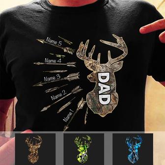 Personalized Bow Hunting Dad Grandpa T Shirt - Thegiftio UK