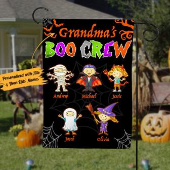 Personalized Halloween Garden Flag for Grandma - Thegiftio UK