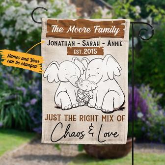 Personalized Garden Flag for Elephant Lovers - Thegiftio UK