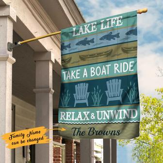 Personalized Garden Flag for Lake Life Lovers - Thegiftio UK