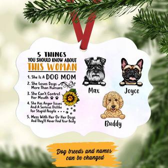 Personalized Dog Mom MDF Ornament - Thegiftio UK