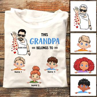 Personalized Dad Grandpa T Shirt - Thegiftio UK