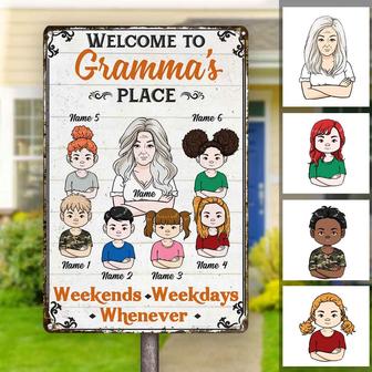 Personalized Vintage Metal Sign for Mom or Grandma - Thegiftio UK