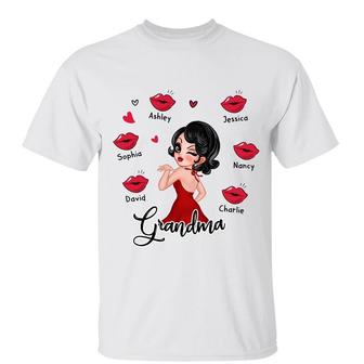 Grandma Kisses Gift Personalized T-Shirt - Gift for Grandma - Thegiftio UK
