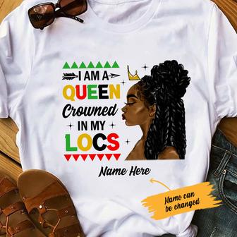 Personalized BWA Locs A Queen T Shirt - Thegiftio UK