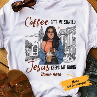 Personalized BWA Coffee Jesus T Shirt - Thegiftio UK