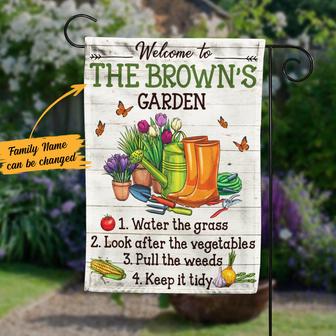Personalized Gardening Flag for Garden Lovers - Thegiftio UK